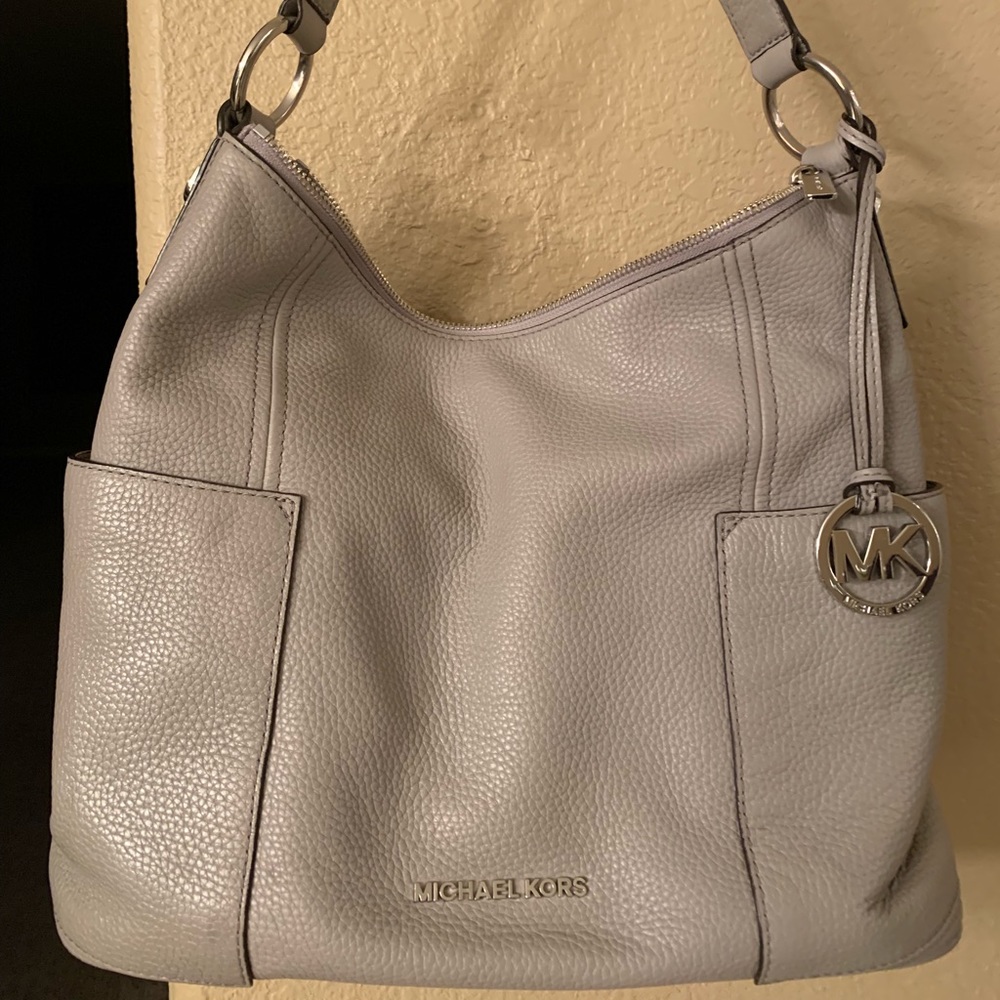 Large pebble leather Michael Kors purse